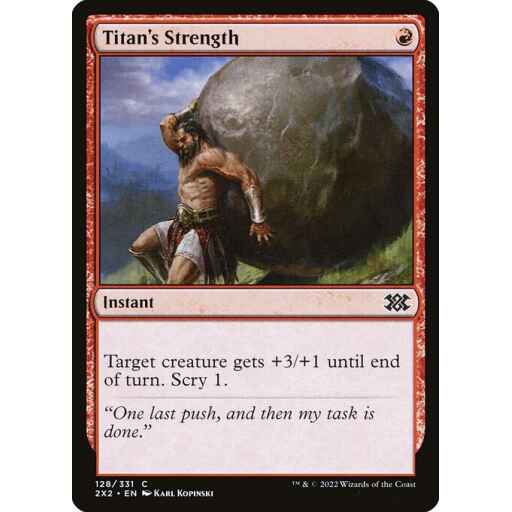Double Masters 2022 - 128 - Titan's Strength - Common - R - Non-foil