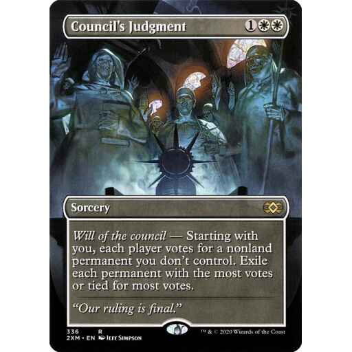 Double Masters - 336 - Council's Judgment - Rare - W - Foil
