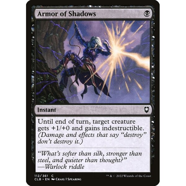 Commander Legends: Battle for Baldur's Gate - 112 - Armor of Shadows - Common - B - Foil