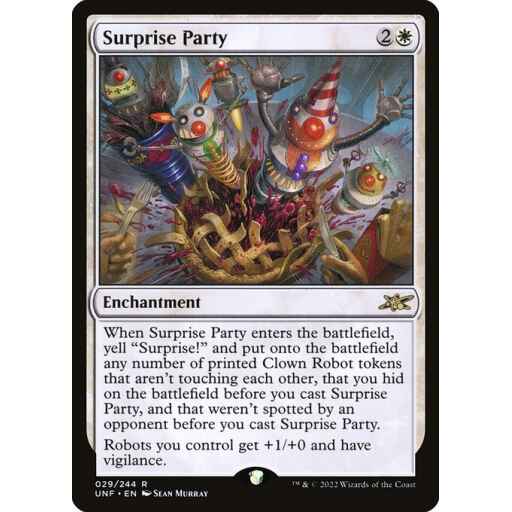 Unfinity - 29 - Surprise Party - Rare - W - Foil