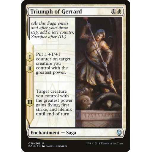 Dominaria - 38 - Triumph of Gerrard - Uncommon - W - Non-foil