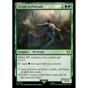 Tales of Middle-earth Commander - 237 - Elvish Archdruid - Rare - G - Non-foil