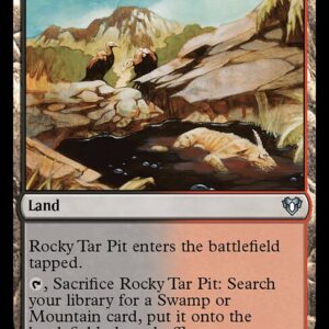 Commander Masters - 1021 - Rocky Tar Pit - Uncommon - C - Non-foil