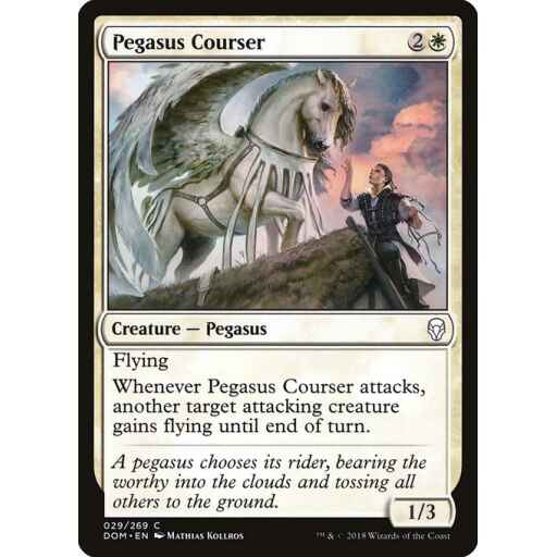 Dominaria - 29 - Pegasus Courser - Common - W - Non-foil