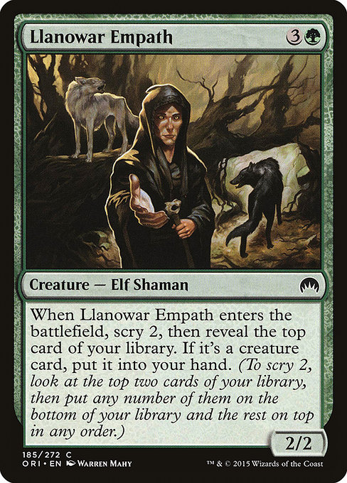 Magic Origins - 185 - Llanowar Empath - Common - G - Non-foil