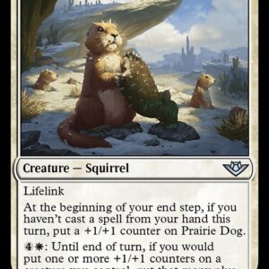Outlaws of Thunder Junction - 24 - Prairie Dog - Uncommon - W - Foil