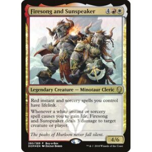 Dominaria - 280 - Firesong and Sunspeaker - Rare - WR - Foil