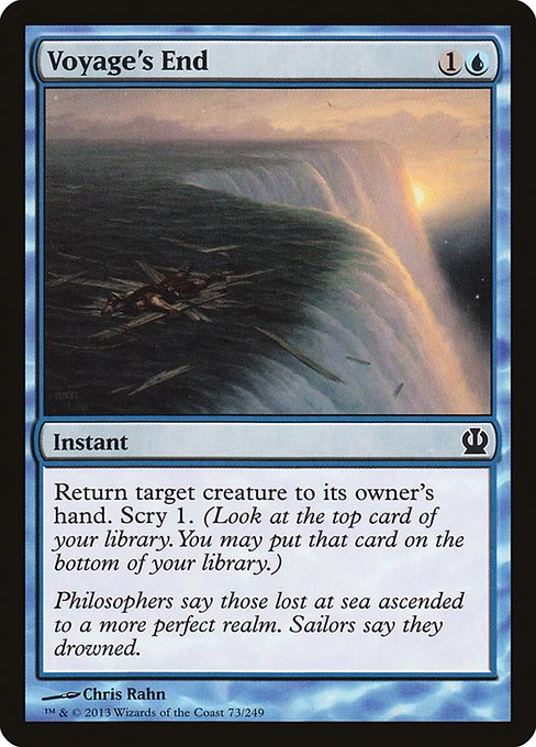 Theros - 73 - Voyage's End - Common - U - Non-foil (Front)