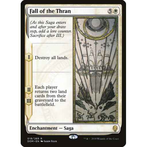 Dominaria - 18 - Fall of the Thran - Rare - W - Foil