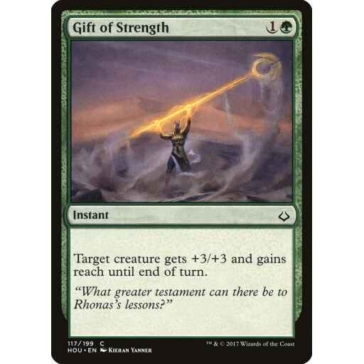 Hour of Devastation - 117 - Gift of Strength - Common - G - Foil