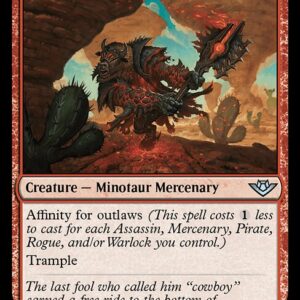 Outlaws of Thunder Junction - 127 - Hellspur Brute - Uncommon - R - Foil