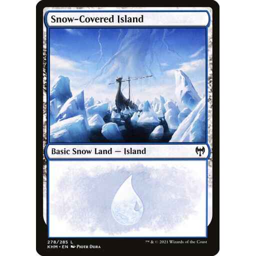 Kaldheim - 278 - Snow-Covered Island - Common - C - Foil