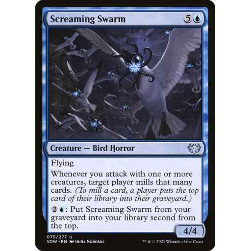 Innistrad: Crimson Vow - 75 - Screaming Swarm - Uncommon - U - Foil