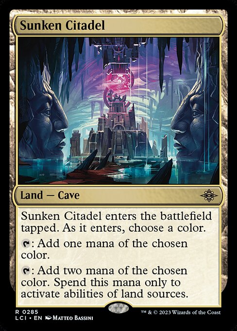 The Lost Caverns of Ixalan - 285 - Sunken Citadel - Rare - C - Non-foil (Front)