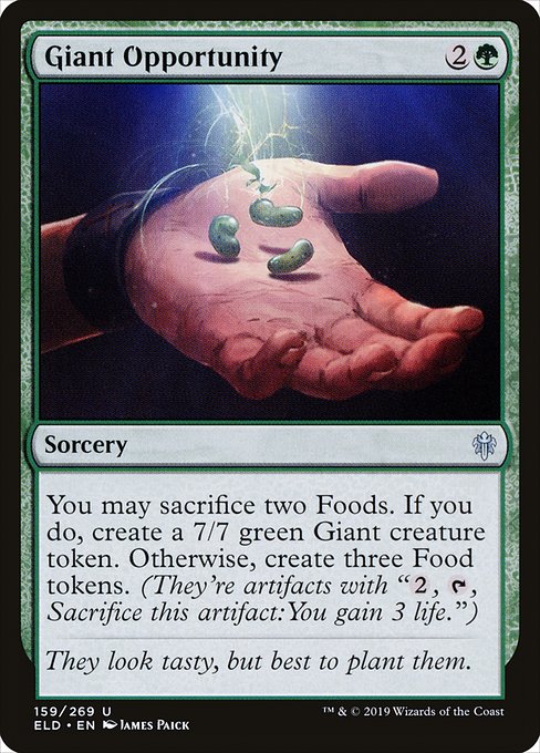 Throne of Eldraine - 159 - Giant Opportunity - Uncommon - G - Non-foil