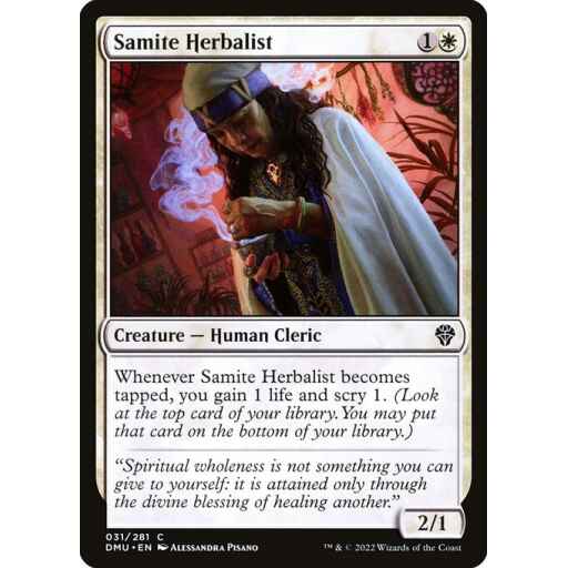 Dominaria United - 31 - Samite Herbalist - Common - W - Foil