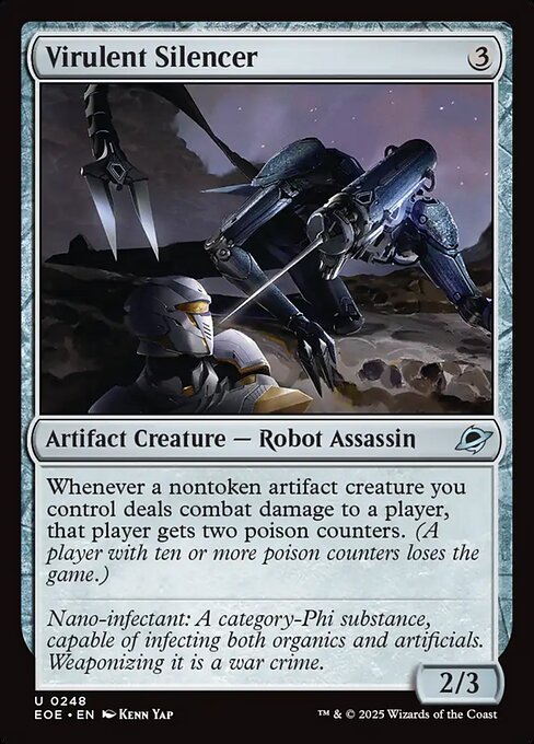 Edge of Eternities - 248 - Virulent Silencer - Uncommon - C - Foil