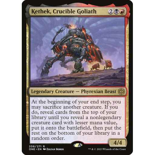 Phyrexia: All Will Be One - 206 - Kethek, Crucible Goliath - Rare - BR - Foil