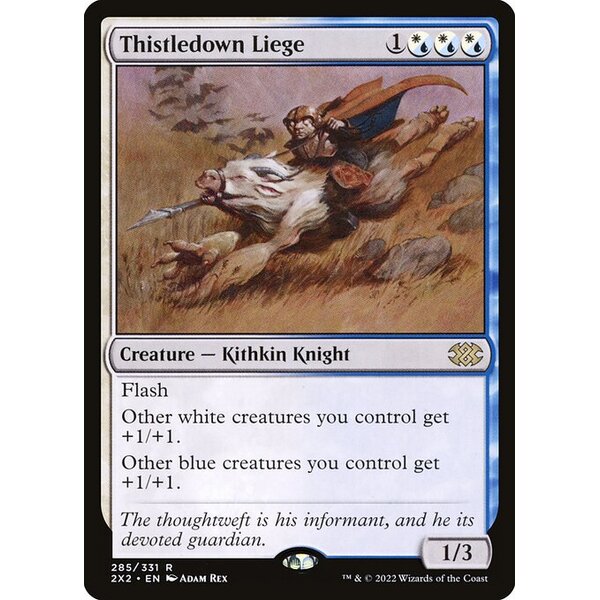Double Masters 2022 - 285 - Thistledown Liege - Rare - WU - Foil