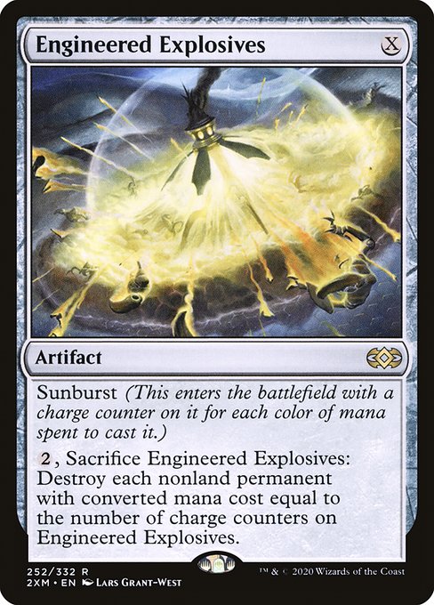 Double Masters - 252 - Engineered Explosives - Rare - C - Non-foil