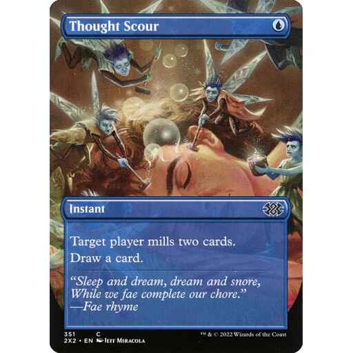 Double Masters 2022 - 351 - Thought Scour - Common - U - Foil