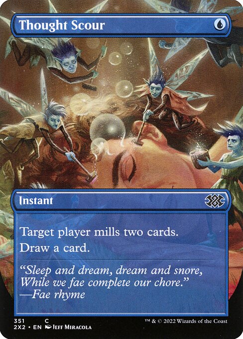 Double Masters 2022 - 351 - Thought Scour - Common - U - Foil