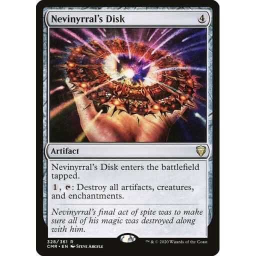Commander Legends - 328 - Nevinyrral's Disk - Rare - C - Foil