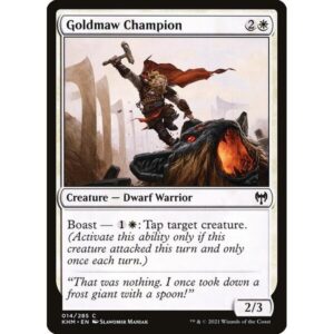Kaldheim - 14 - Goldmaw Champion - Common - W - Foil