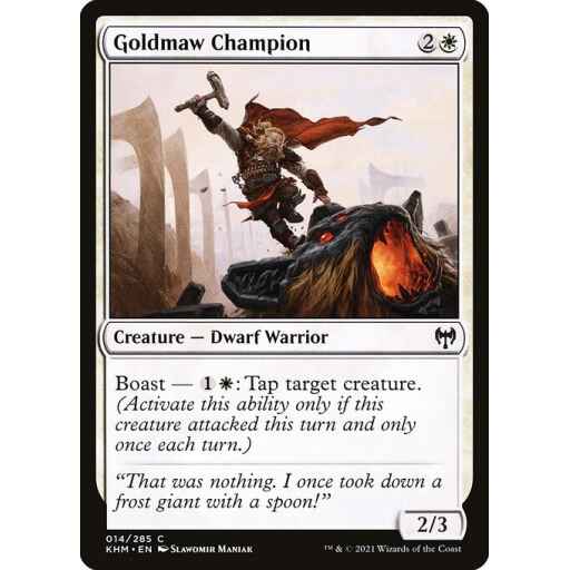 Kaldheim - 14 - Goldmaw Champion - Common - W - Non-foil