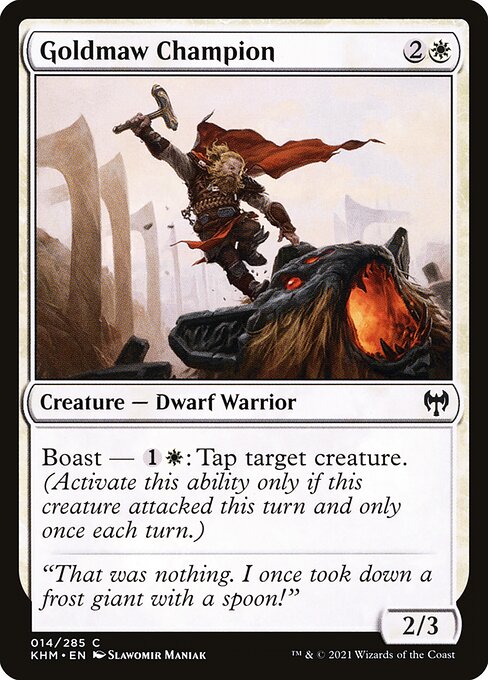 Kaldheim - 14 - Goldmaw Champion - Common - W - Non-foil