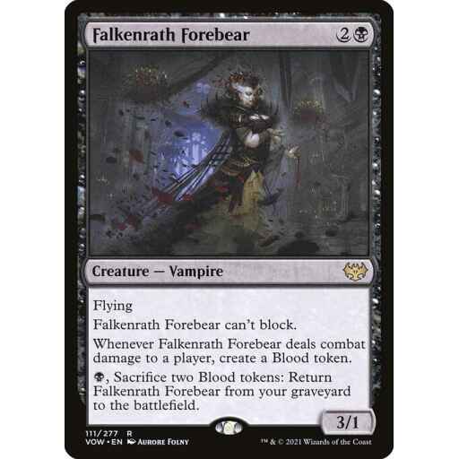Innistrad: Crimson Vow - 111 - Falkenrath Forebear - Rare - B - Foil