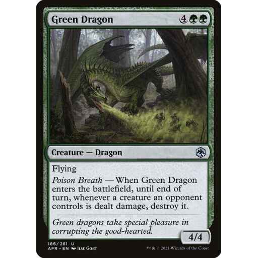 Adventures in the Forgotten Realms - 186 - Green Dragon - Uncommon - G - Foil