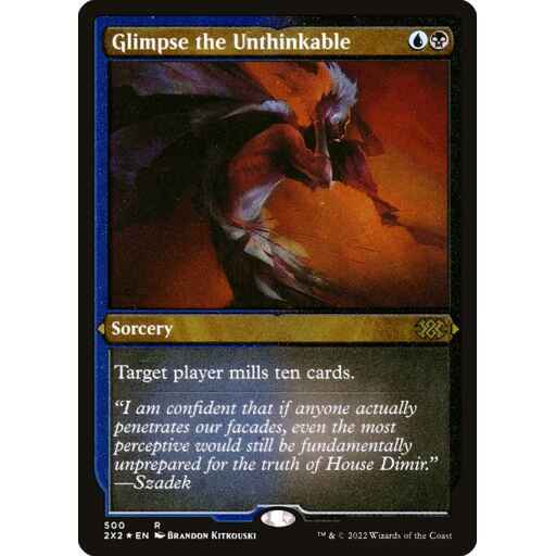 Double Masters 2022 - 500 - Glimpse the Unthinkable - Rare - UB - Non-foil