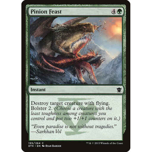 Dragons of Tarkir - 195 - Pinion Feast - Common - G - Foil