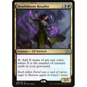 The Brothers' War - 208 - Deathbloom Ritualist - Rare - BG - Foil