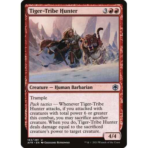 Adventures in the Forgotten Realms - 163 - Tiger-Tribe Hunter - Uncommon - R - Non-foil