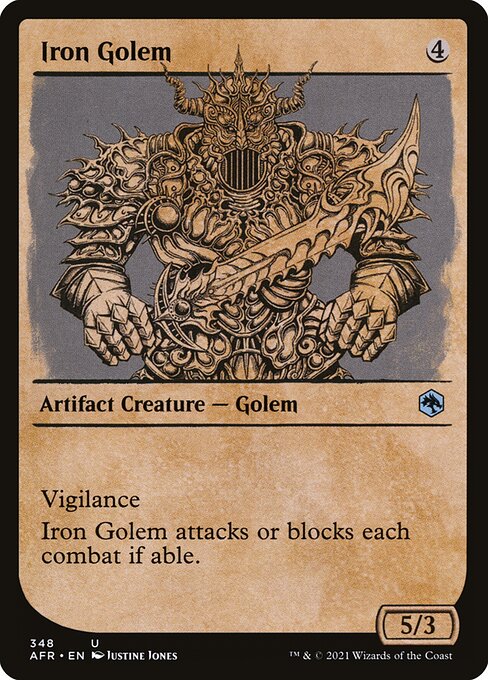 Adventures in the Forgotten Realms - 348 - Iron Golem - Uncommon - C - Non-foil