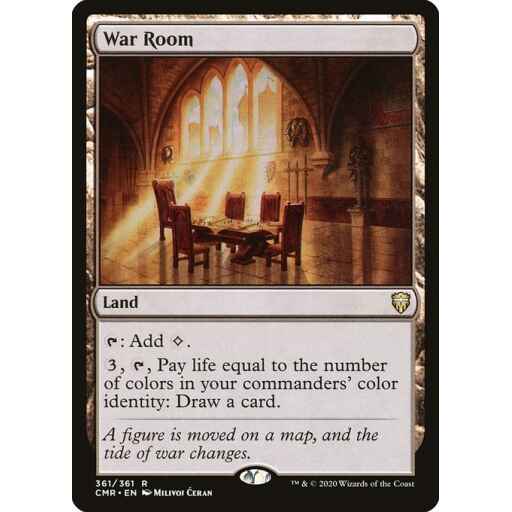 Commander Legends - 361 - War Room - Rare - C - Foil