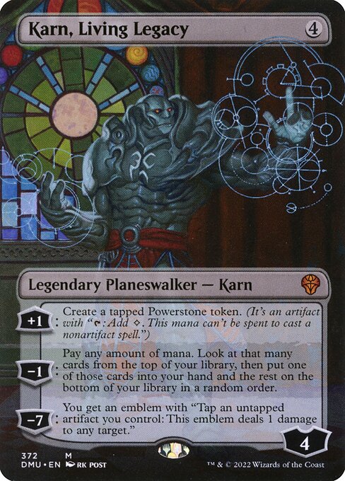 Dominaria United - 372 - Karn, Living Legacy - Mythic - C - Foil