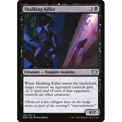 Innistrad: Crimson Vow - 130 - Skulking Killer - Uncommon - B - Foil