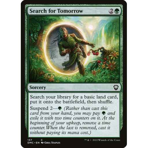 Dominaria United Commander - 137 - Search for Tomorrow - Common - G - Non-foil