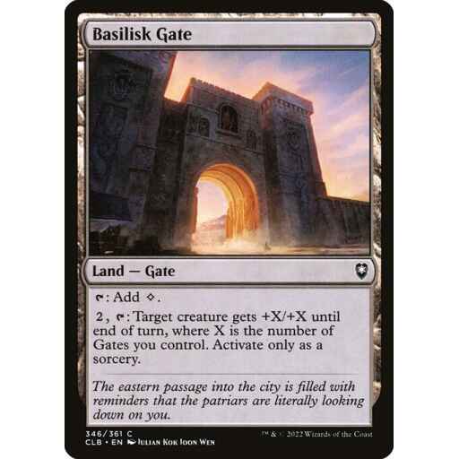 Commander Legends: Battle for Baldur's Gate - 346 - Basilisk Gate - Common - C - Foil