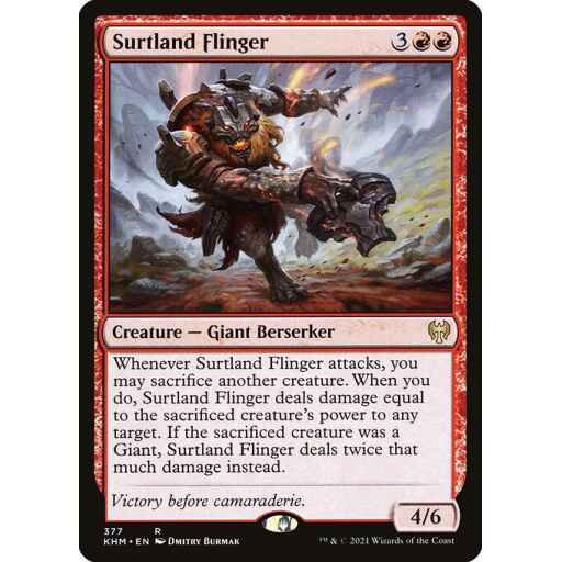 Kaldheim - 377 - Surtland Flinger - Rare - R - Non-foil