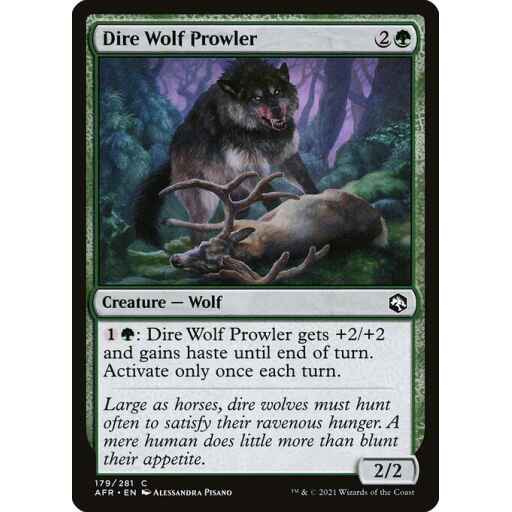 Adventures in the Forgotten Realms - 179 - Dire Wolf Prowler - Common - G - Non-foil