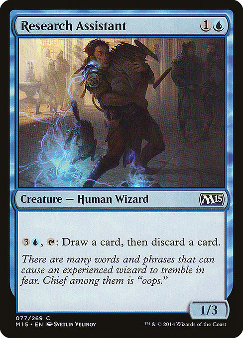 Magic 2015 - 77 - Research Assistant - Common - U - Non-foil