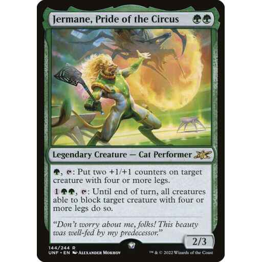 Unfinity - 144 - Jermane, Pride of the Circus - Rare - G - Foil