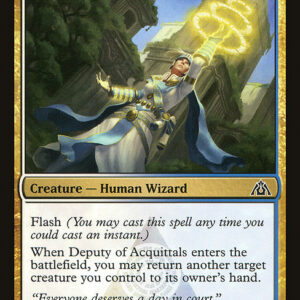 Dragon's Maze - 65 - Deputy of Acquittals - Common - WU - Foil (Front)