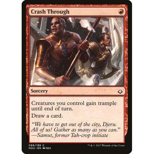 Hour of Devastation - 88 - Crash Through - Common - R - Foil