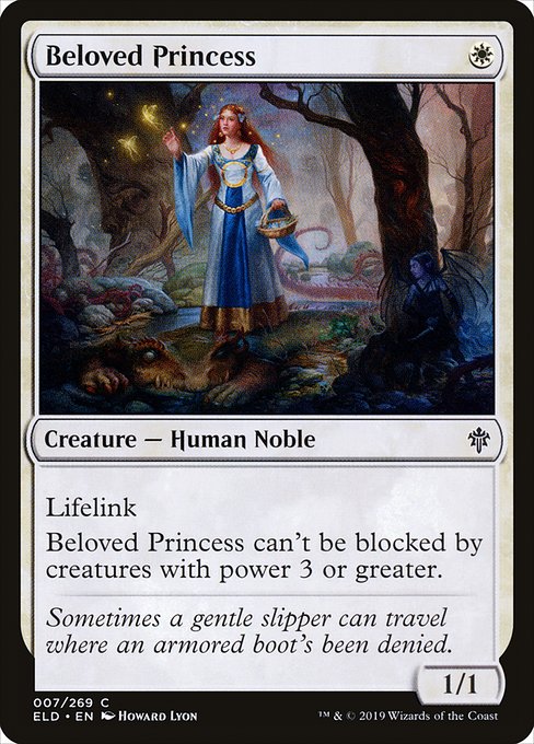 Throne of Eldraine - 7 - Beloved Princess - Common - W - Non-foil