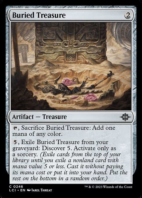 The Lost Caverns of Ixalan - 246 - Buried Treasure - Common - C - Non-foil (Front)
